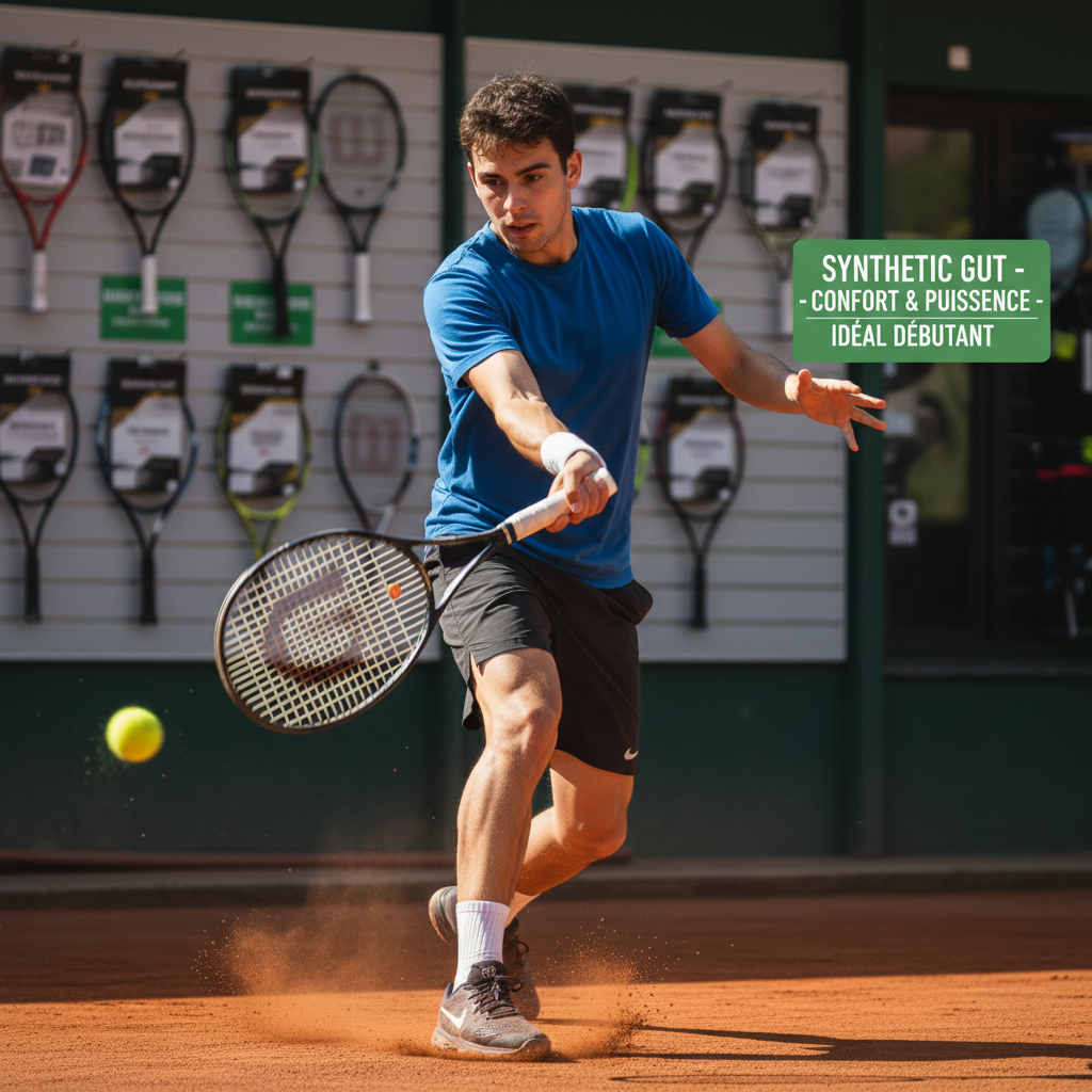 conseils cordage tennis débutant Mâcon