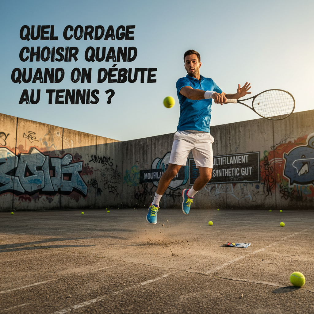 types de cordage tennis débutant